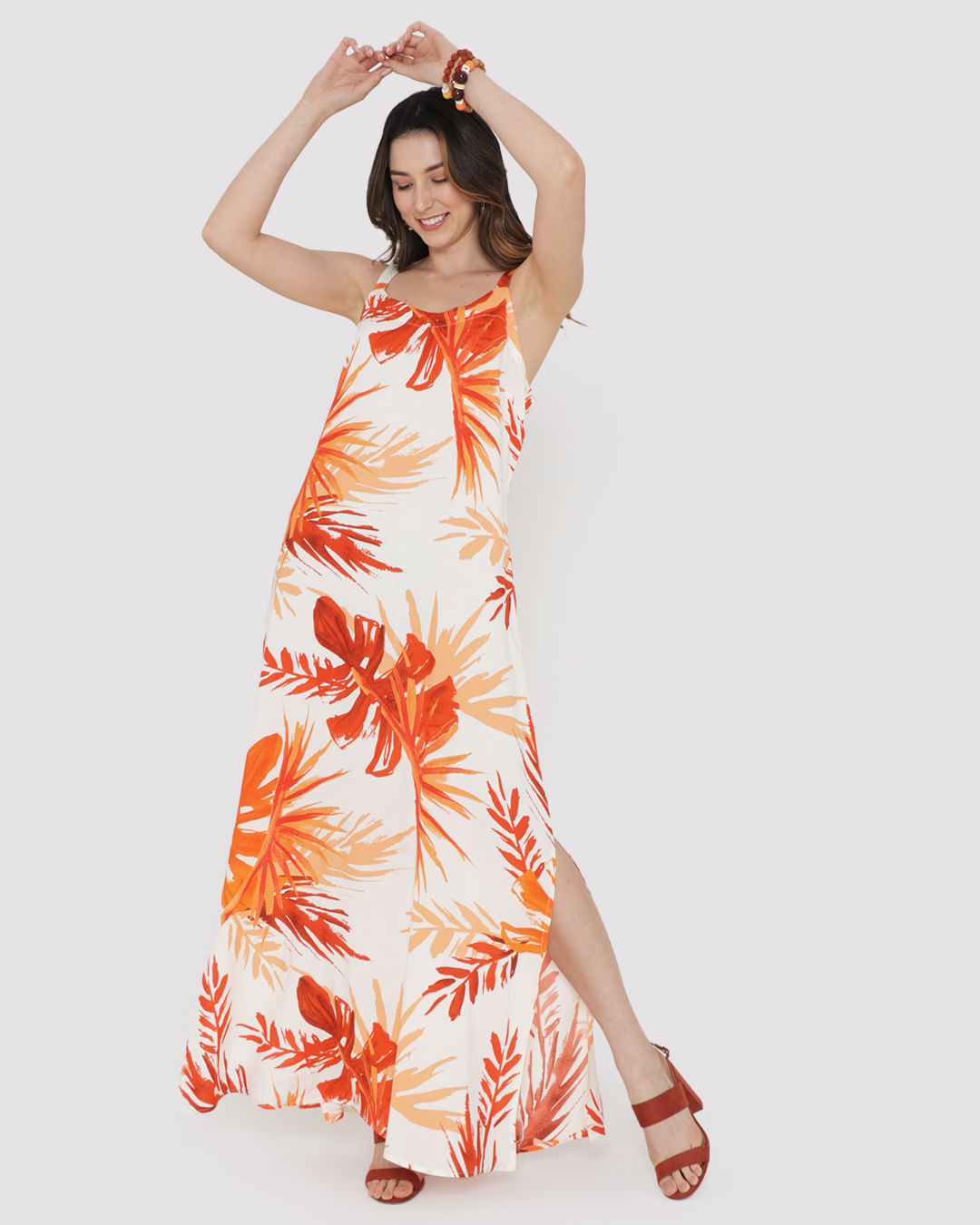 Vestido-3053t-Longo-Estampado---Laranja-Floral
