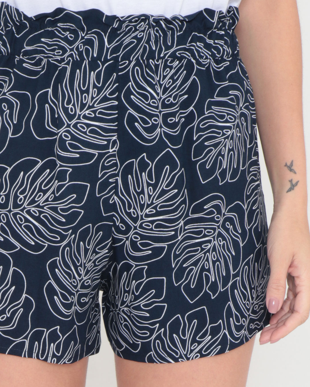 Shorts-7540re-Viscose-Estampado---Marinho-Floral