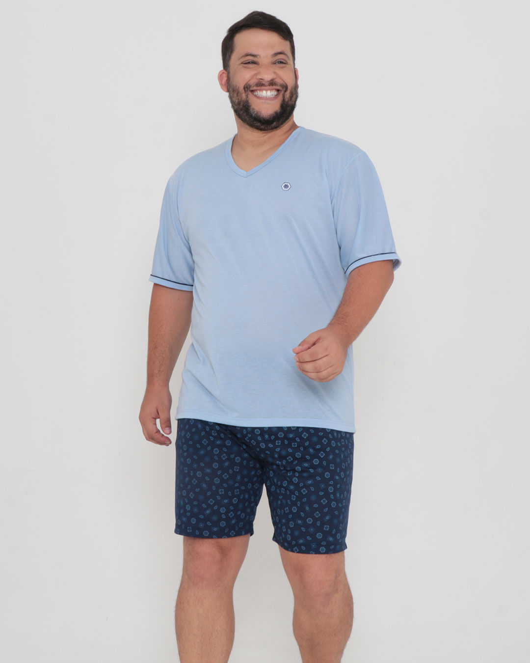 Pijama-Plus-Gola-V-Ref-67432---Azul-Claro