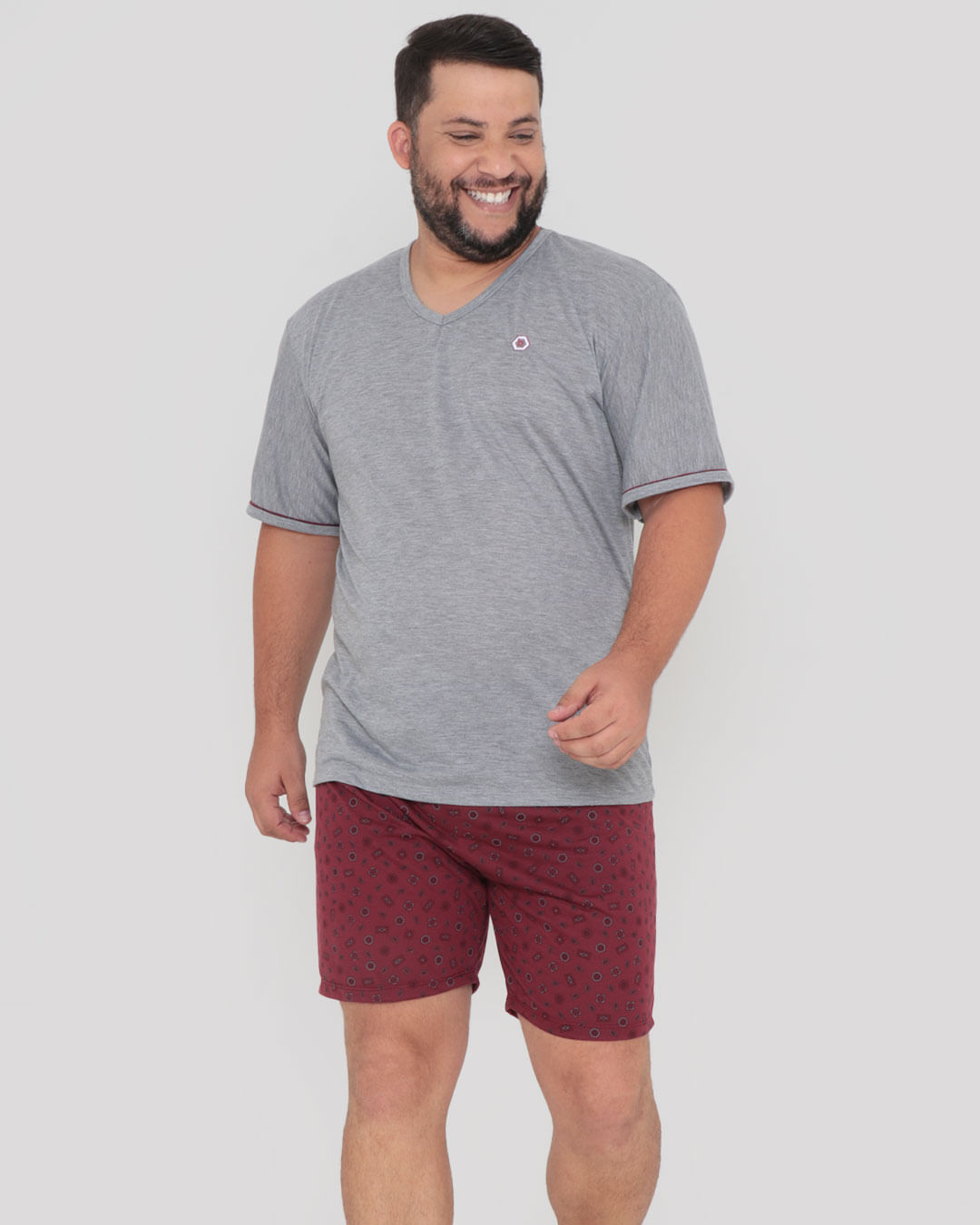 Pijama-Plus-Gola-V-Ref-67432---Cinza-Claro