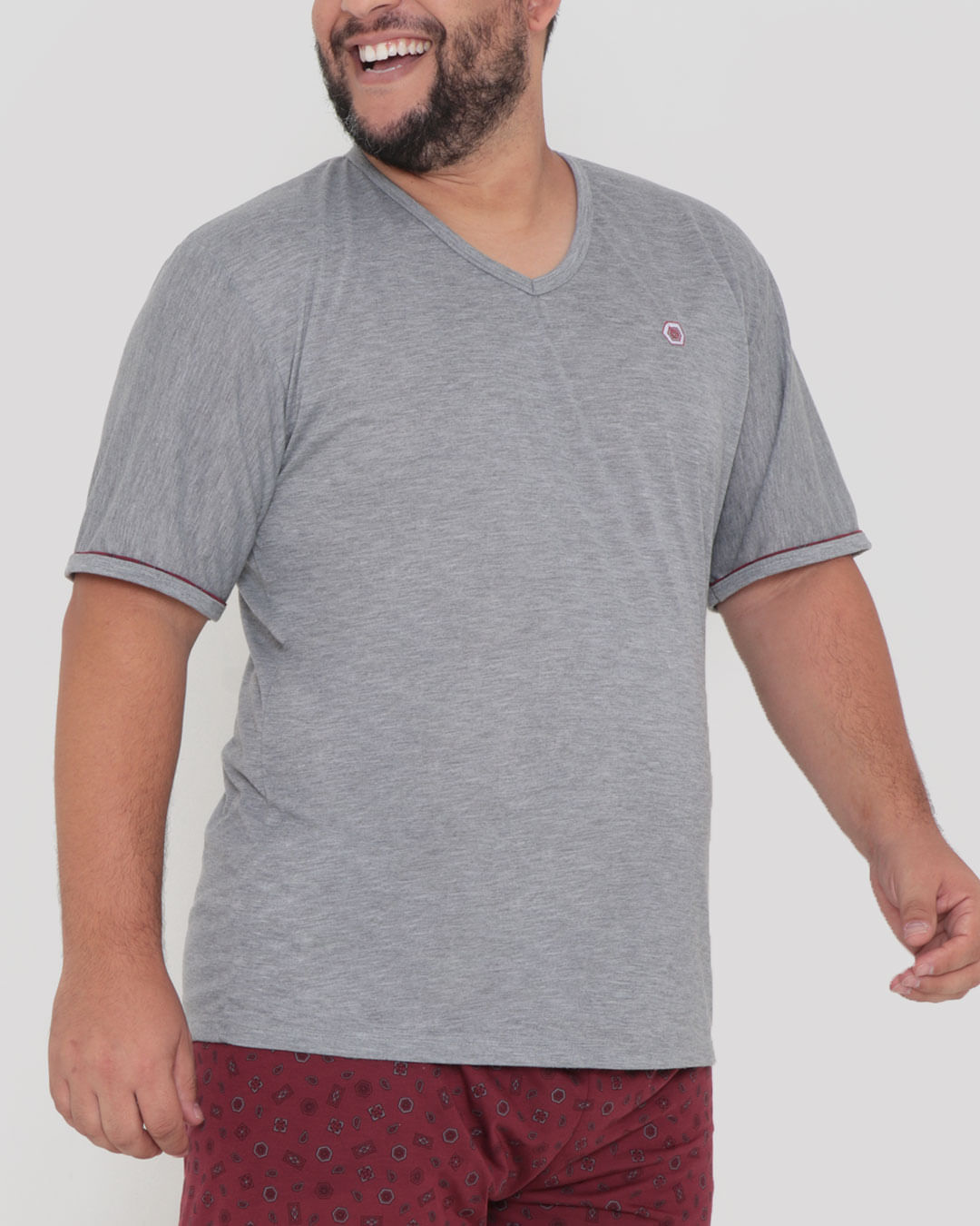 Pijama-Plus-Gola-V-Ref-67432---Cinza-Claro