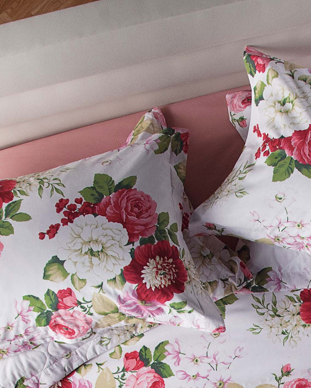 Jg-Cama-Queen-Flore---4-Pc---Branco-Floral