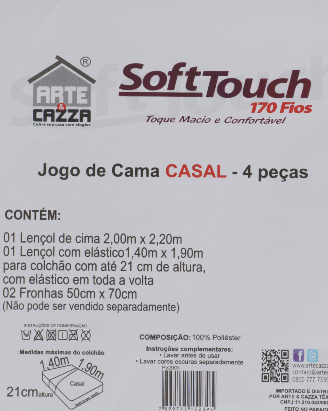 Jogo-Ac2003-Microfibra-Casal-4pcs---Azul-Floral