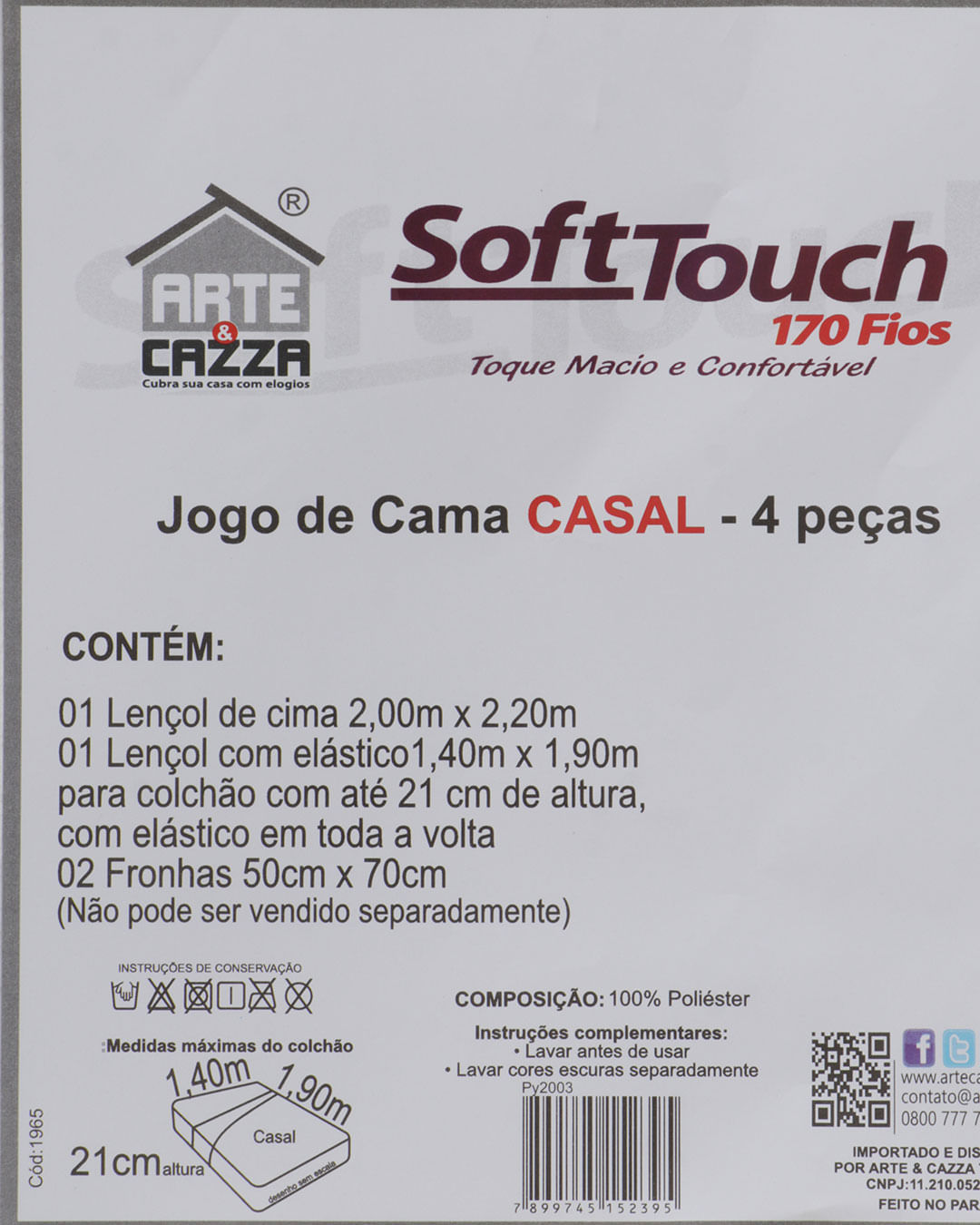 Jogo-Ac2003-Microfibra-Casal-4pcs---Bege-Claro