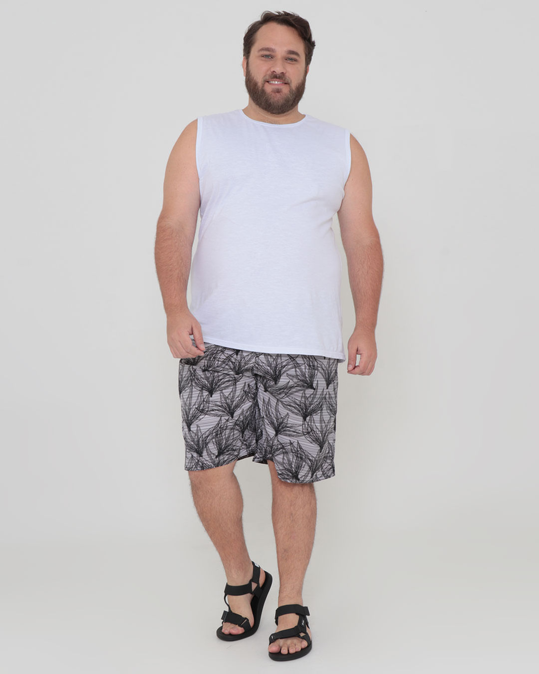 Bermuda-Elastano-42-Cos-Elas-G1g4---Cinza-Floral