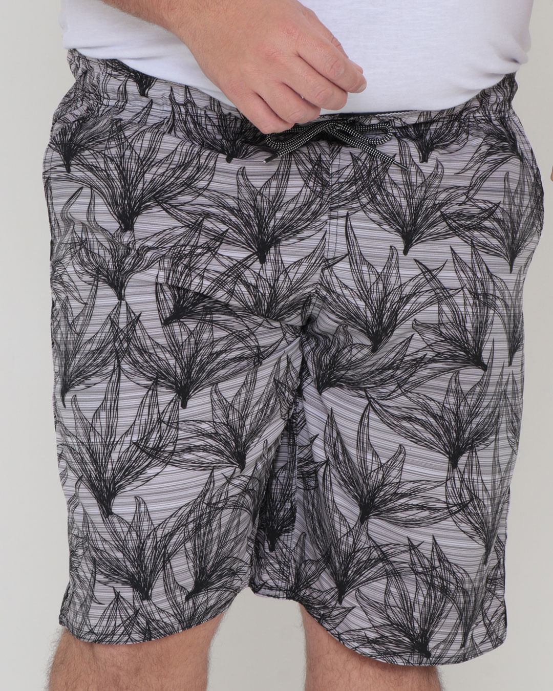 Bermuda-Elastano-42-Cos-Elas-G1g4---Cinza-Floral