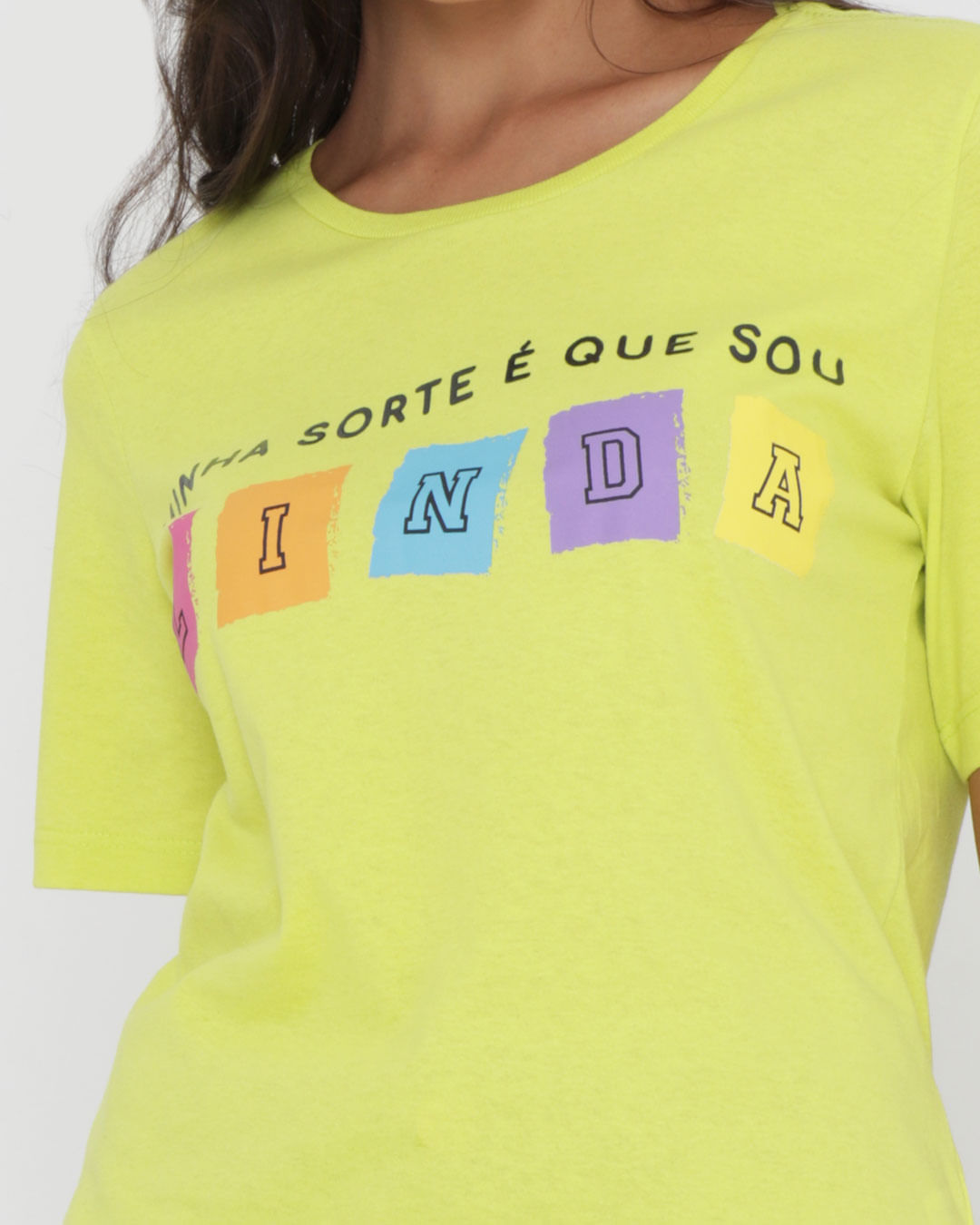 Camiseta-Frase-Linda-F1868---Verde-Medio