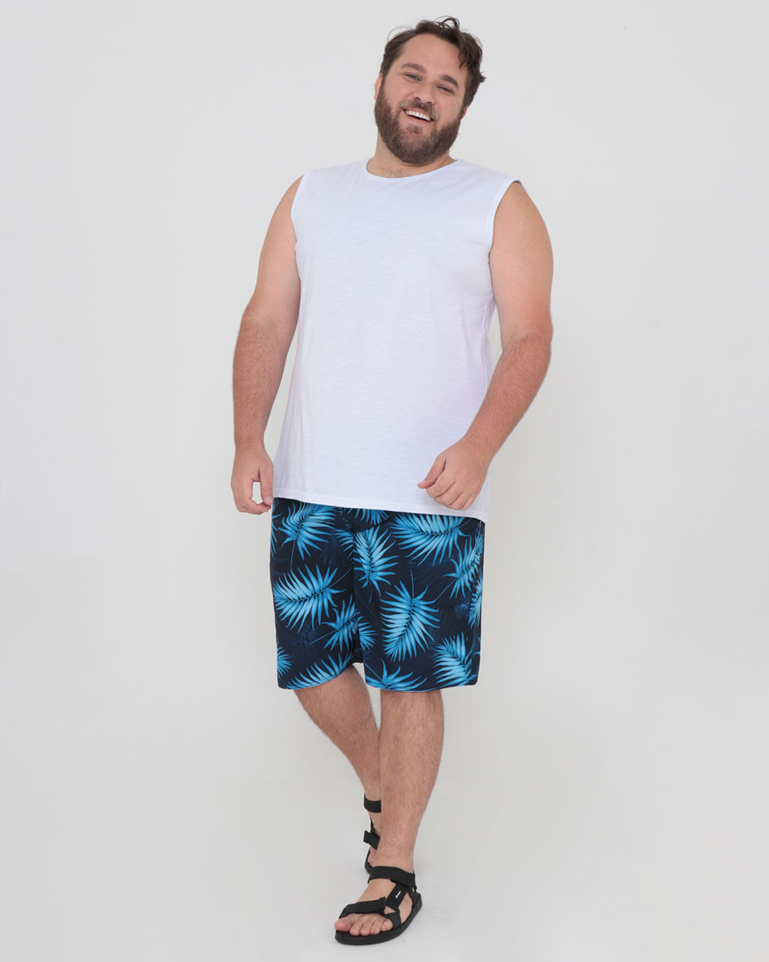Bermuda-Elastano-40-Cos-Elas-G1g4---Marinho-Floral