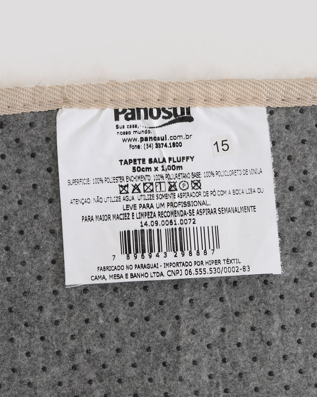 Tapete-Sala-Fluffy-50x100---Bege-Claro