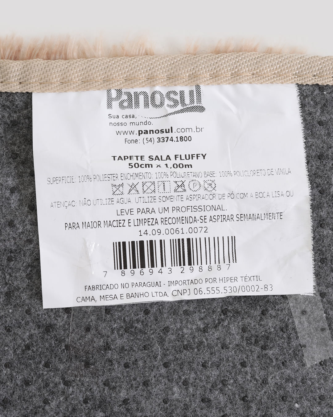 Tapete-Sala-Fluffy-50x100---Bege-Medio