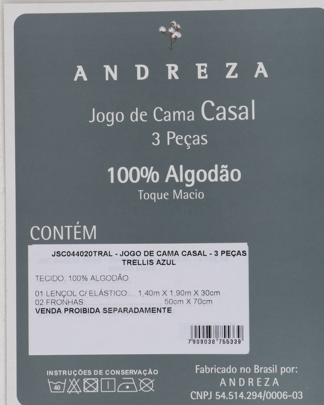 Jg-Cama-Casal-Trellis-Azul---3-Pc---Azul-Claro