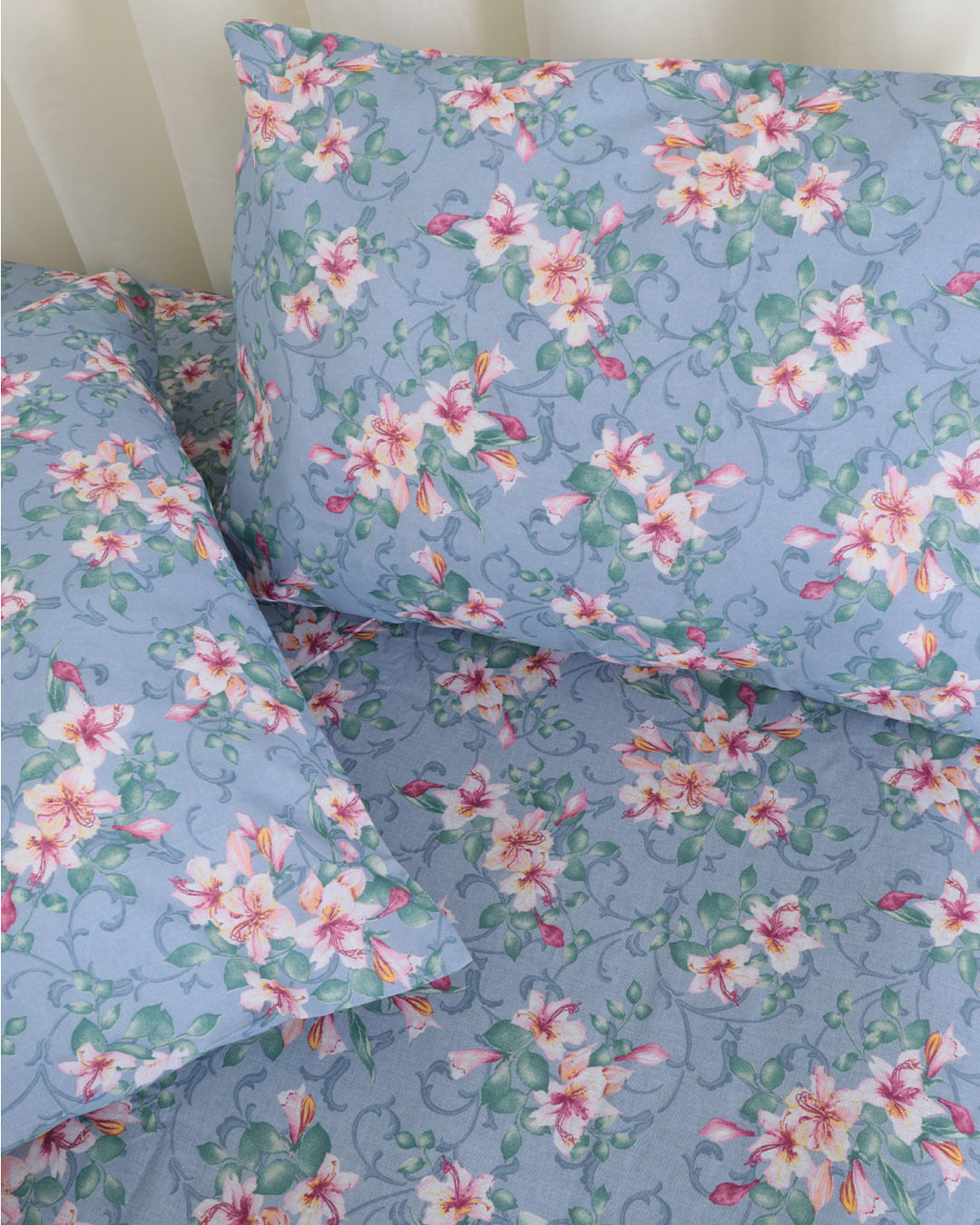 Jg-Cama-Queen-Trellis-Azul--3-Pc---Azul-Claro