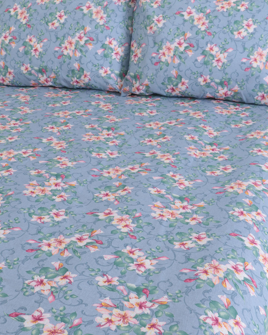 Jg-Cama-Queen-Trellis-Azul--3-Pc---Azul-Claro