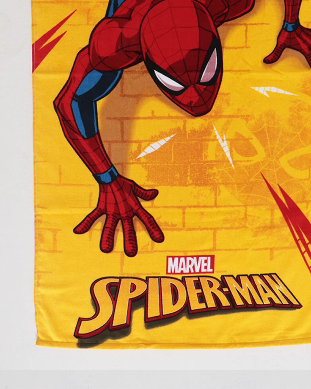 Toalha-Bh-Veludo-70x130-Homem-Aranha---Amarelo-Medio