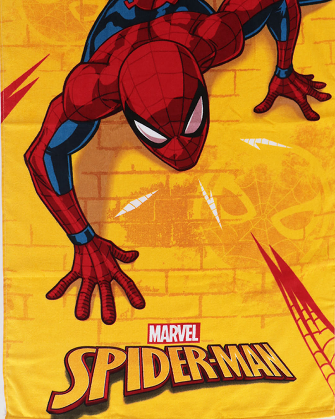 Toalha-Bh-Veludo-70x130-Homem-Aranha---Amarelo-Medio