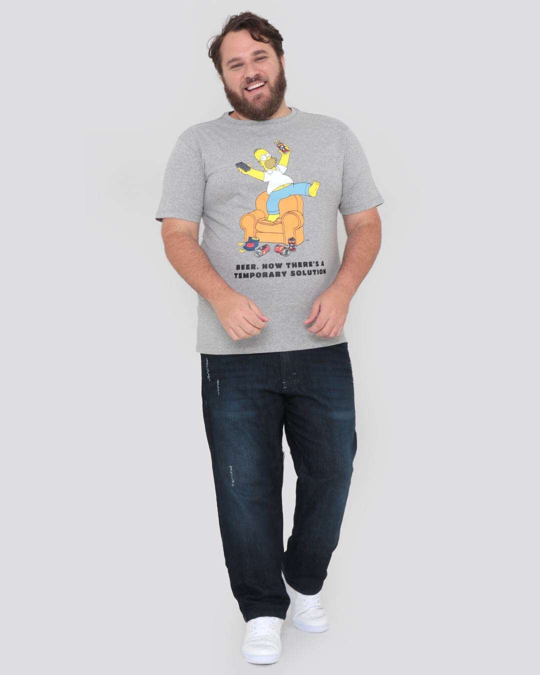Camiseta-Sim121009-Simpsons-Plus---Cinza-Claro