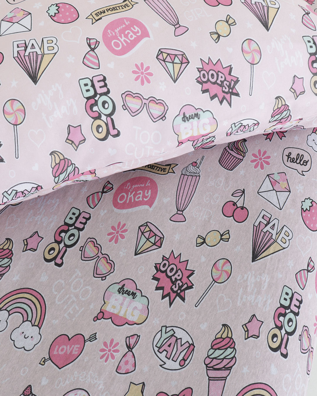 Jg-Cama-Solt-Menina-Summer-02-Pcs---Rosa-Claro