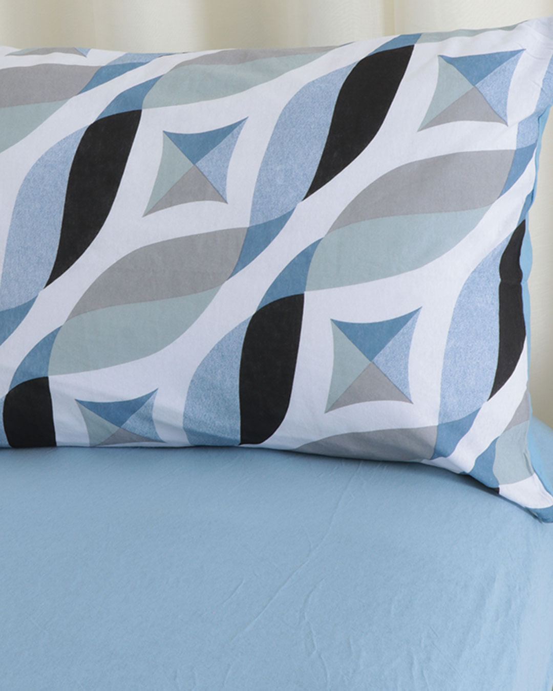 Jg-De-Cama-Solteiro-Slim-2-Pcs---Azul-Listrado