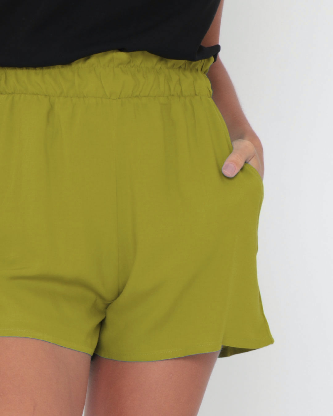 Shorts-7540rl-Viscose-Liso---Verde-Escuro