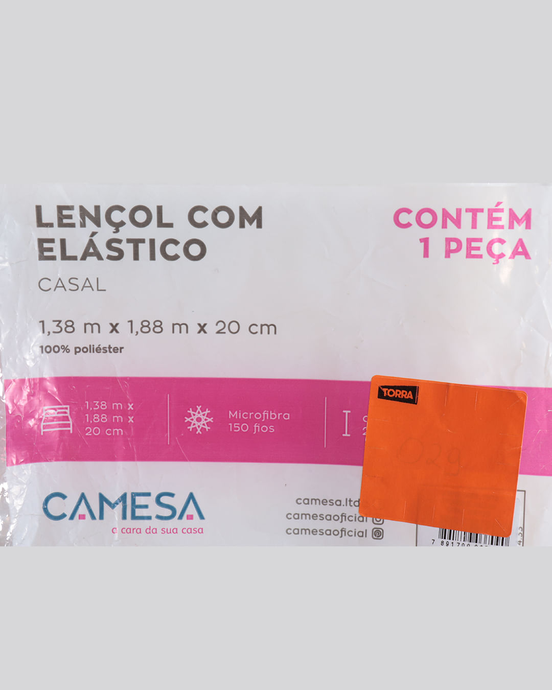 Lencol-Casal-Micro-Liso-Sort-C-Elast---Bege-Medio