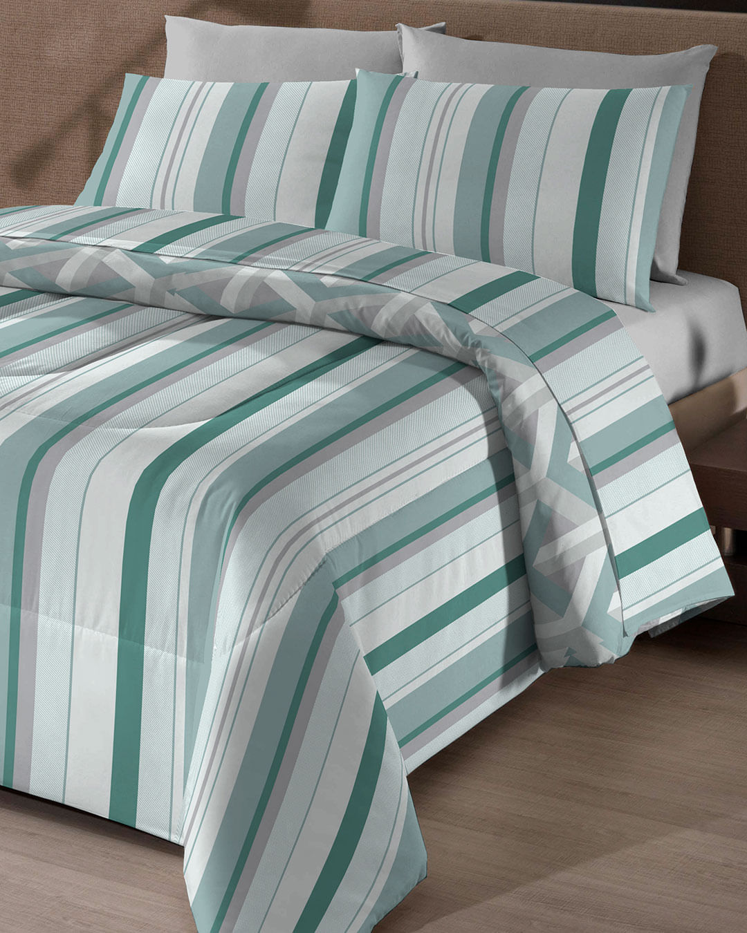 Jogo-De-Cama-Casal-Simples-Celastico-3p---Verde-Claro