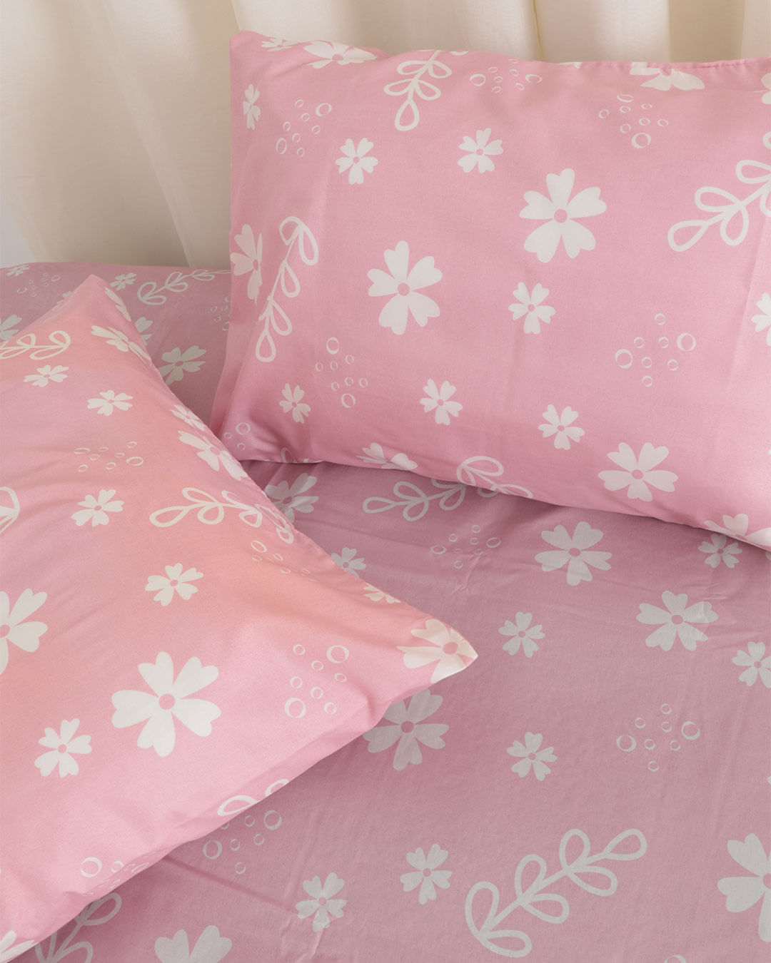 Jogo-De-Cama-Casal-Simples-Celastico-3p---Rosa-Claro