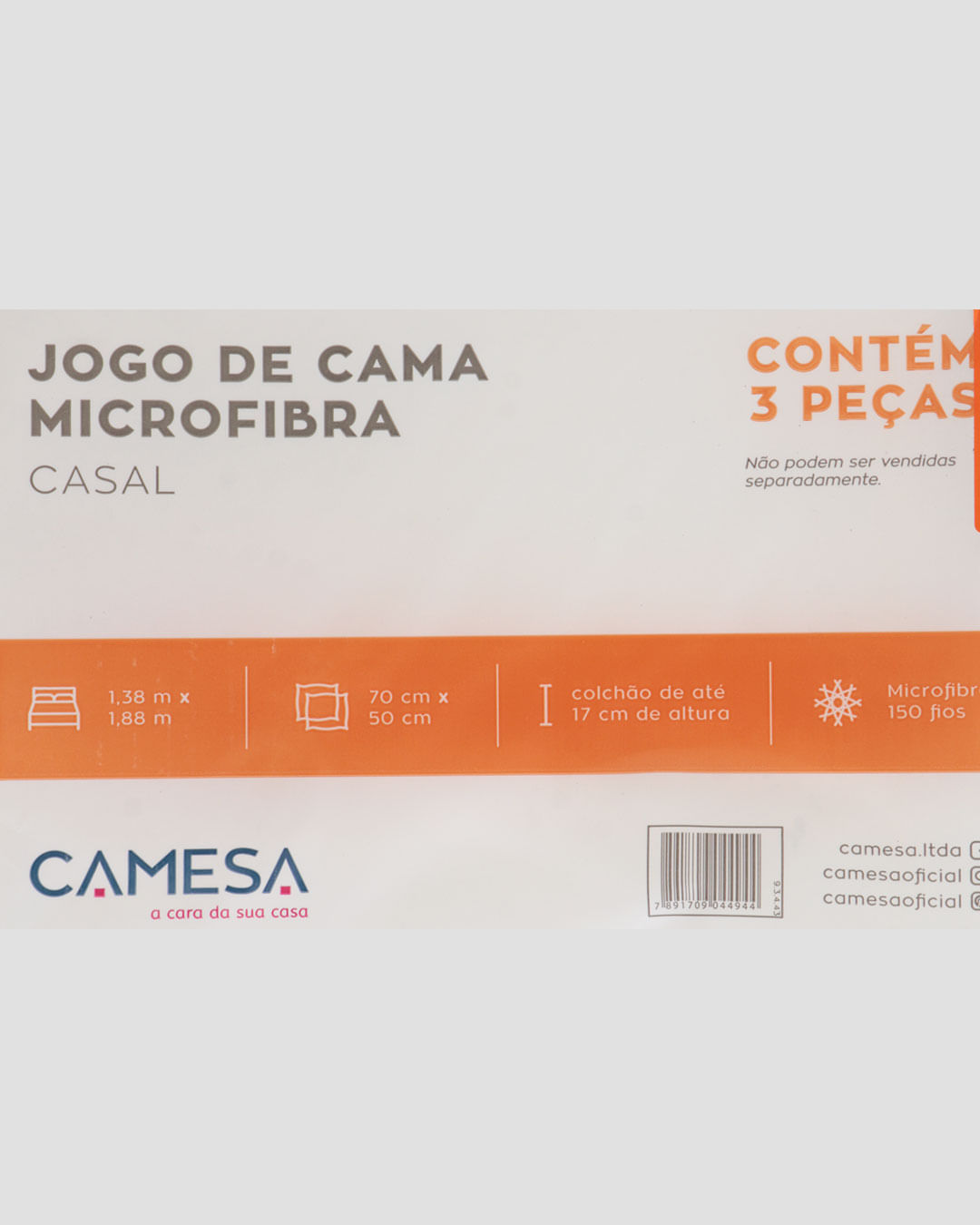 Jogo-De-Cama-Casal-Simples-Celastico-3p---Cinza-Medio