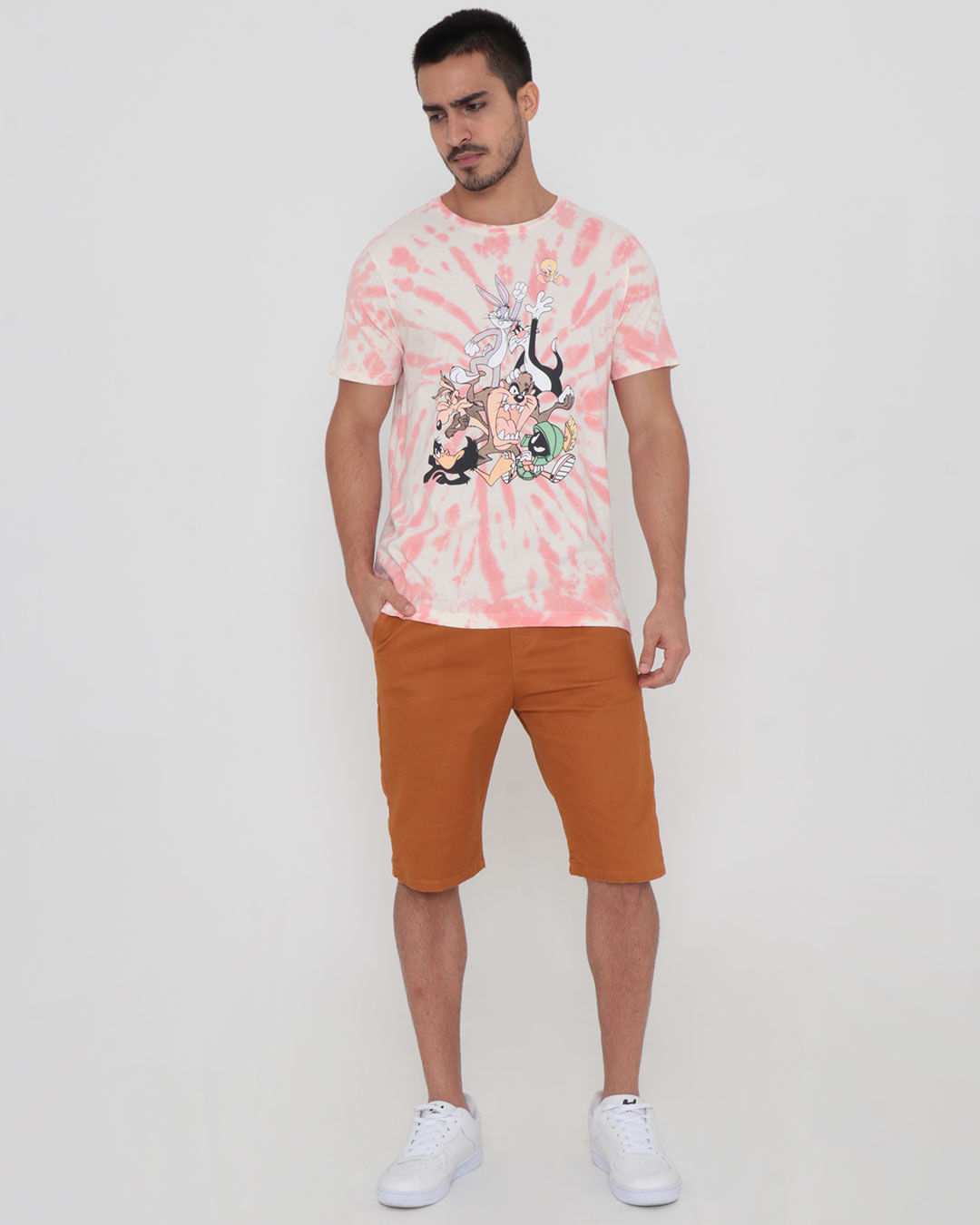 Camiseta-Ttj135-Looney-Tunes-Pgg---Rosa-Claro