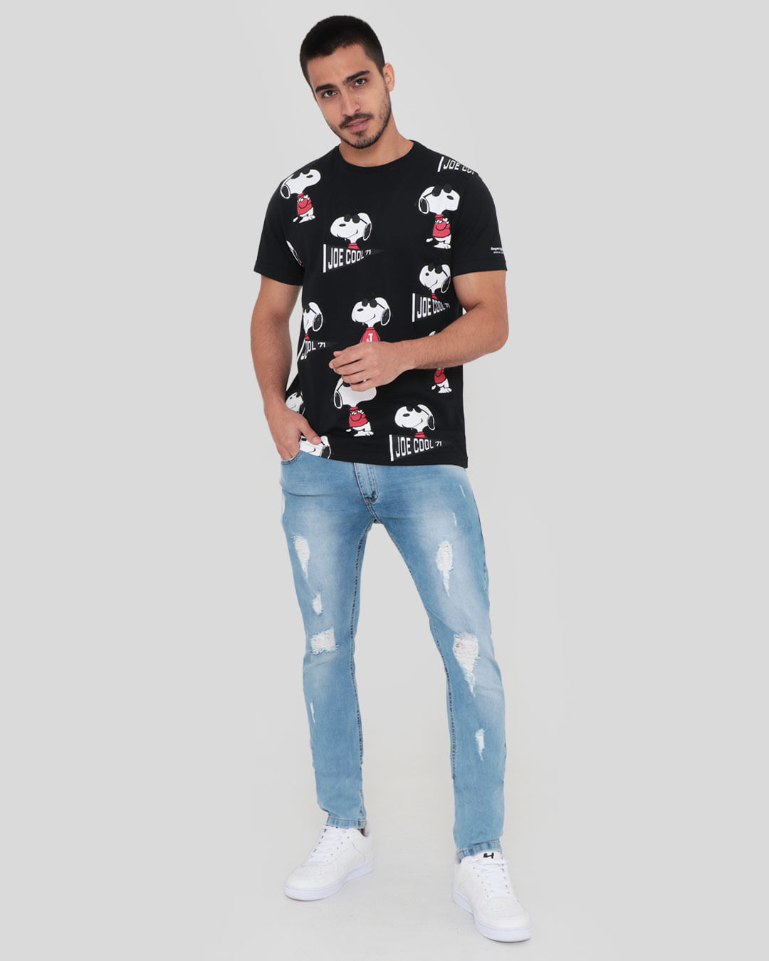 Camiseta-10161415-Snoopy-Gangster---Preto