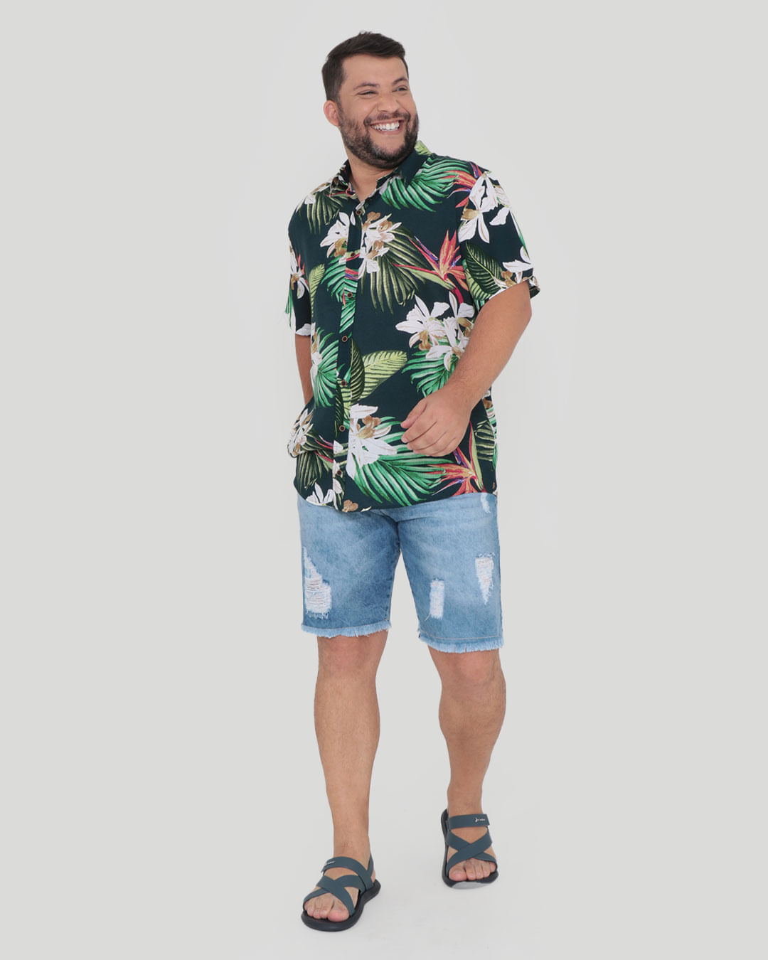 Camisa-Visco-214169-Est-14-Cb5-Plus---Verde-Floral