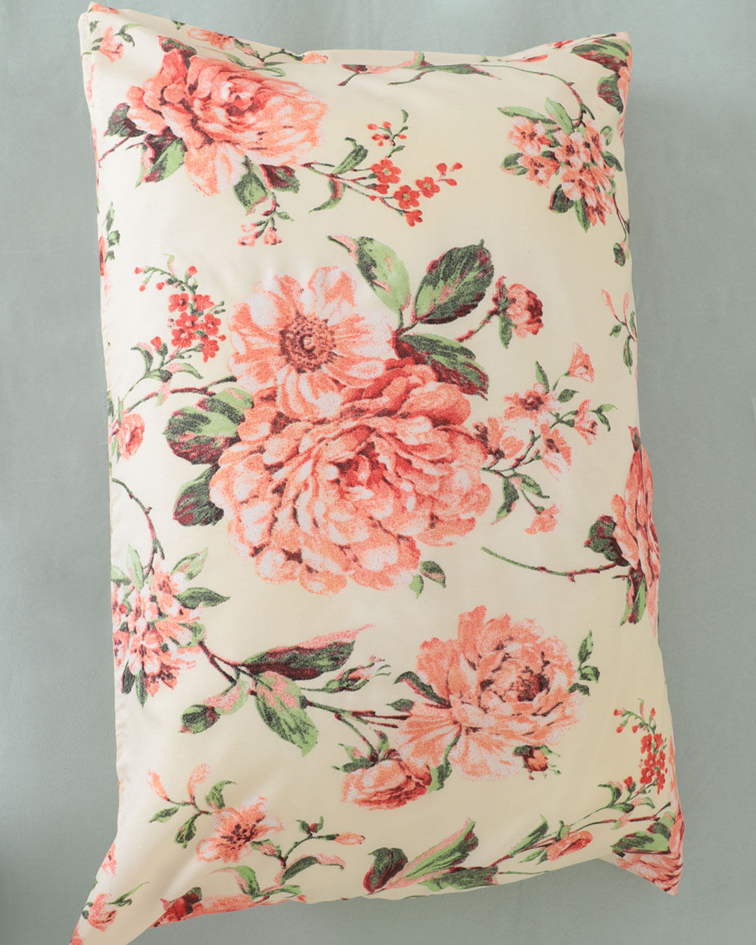 Jogo-De-Cama-Queen-Micro----4-Pecas---Amarelo-Floral