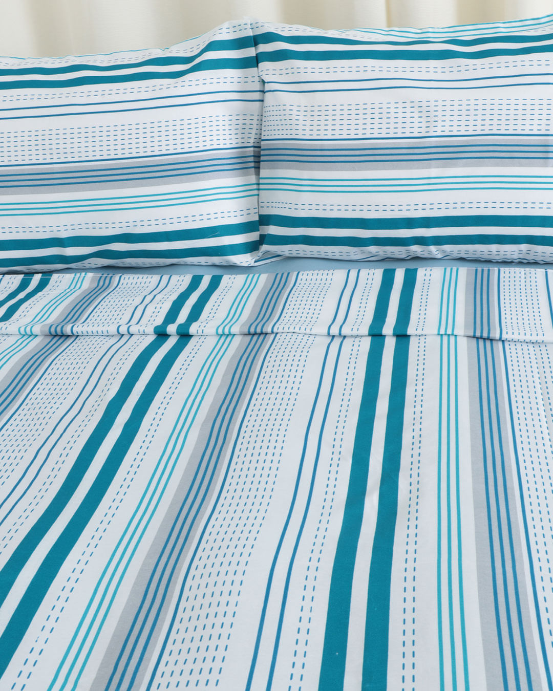 Jogo-De-Cama-Queen-Micro----4-Pecas---Azul-Listrado