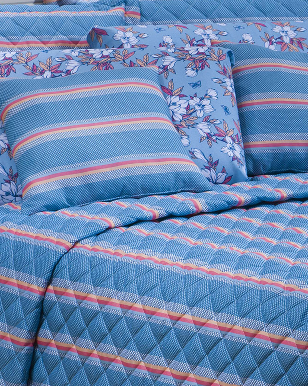 Colcha-Soft-Solteiro-Deci-Azul---1-Pc---Azul-Listrado