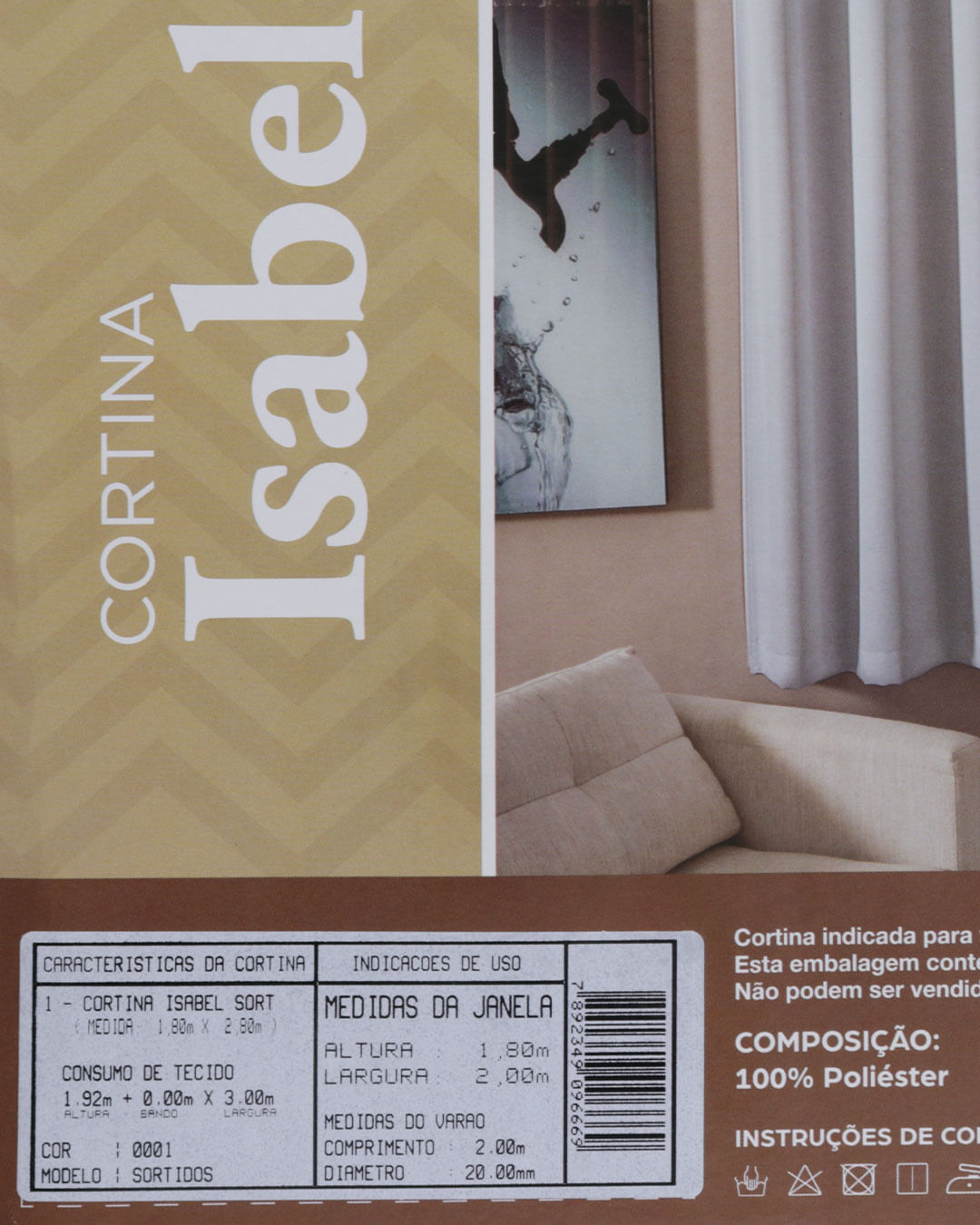 Cortina-Isabel-Sort-Para-Varao-Ate-2-Mts---Mostarda--Escuro