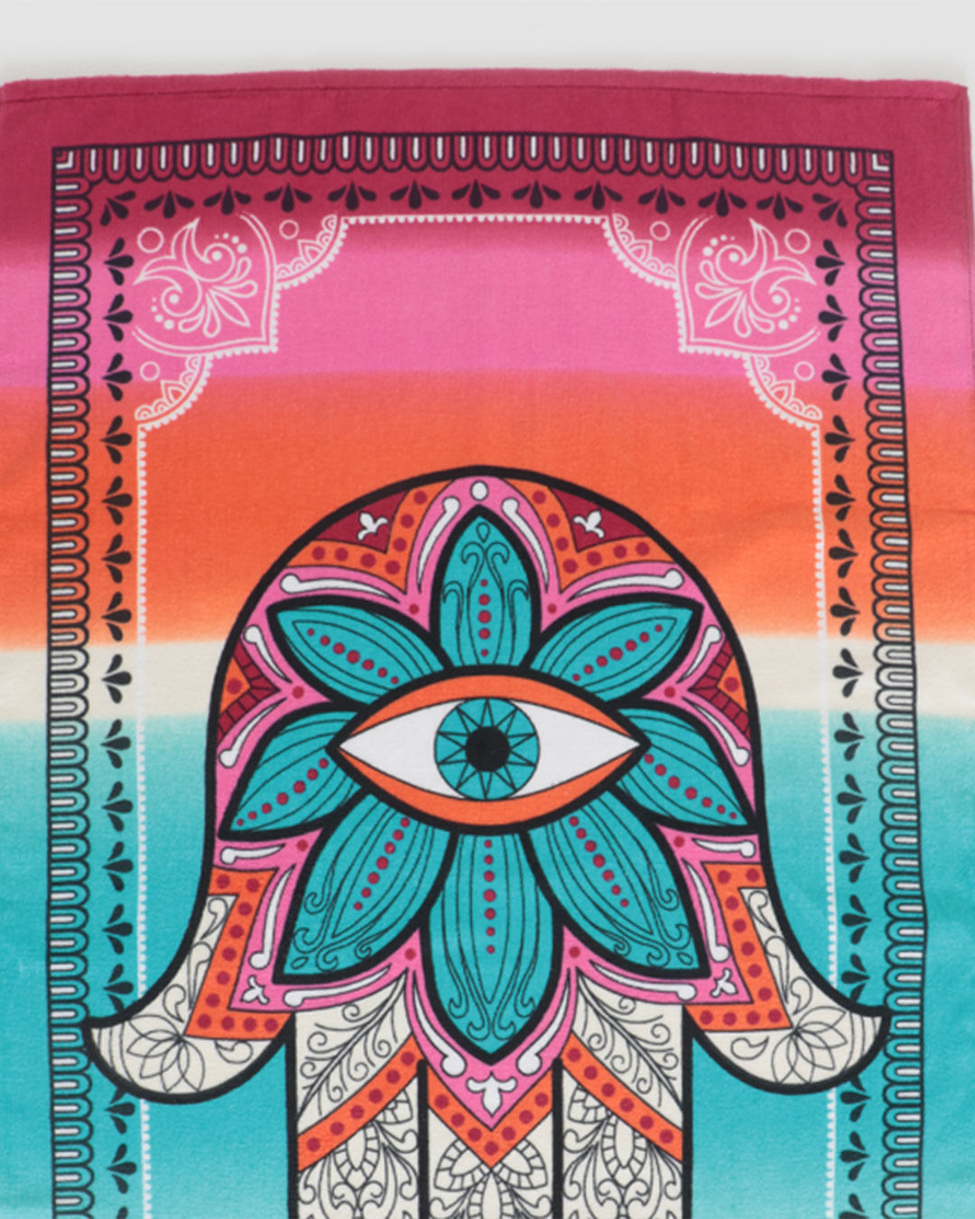 Toalha-Praia-Velour-70x130-Sortida---Rosa-Listrado
