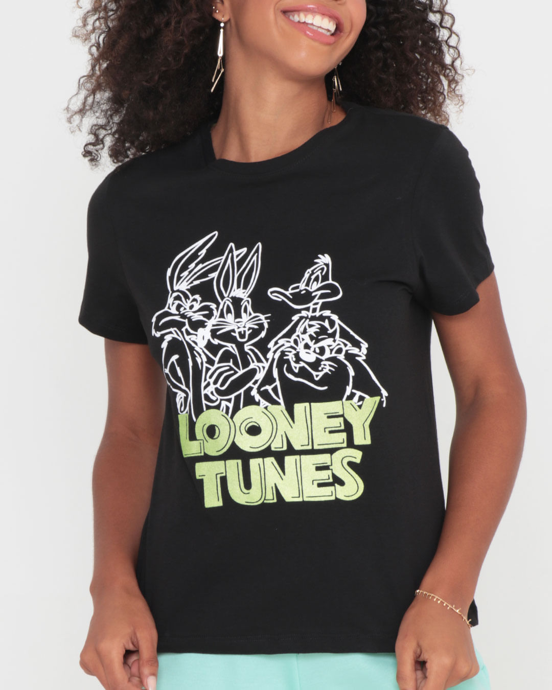 Camiset-Looney-Tunes-Preto-P9-22671---Preto