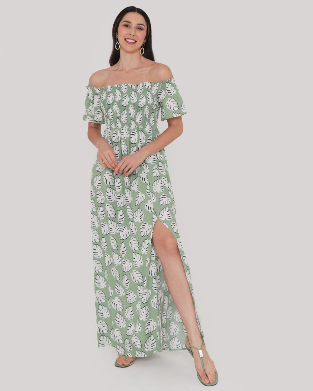 Vestido-8131re-Longo--Estampado---Verde-Claro
