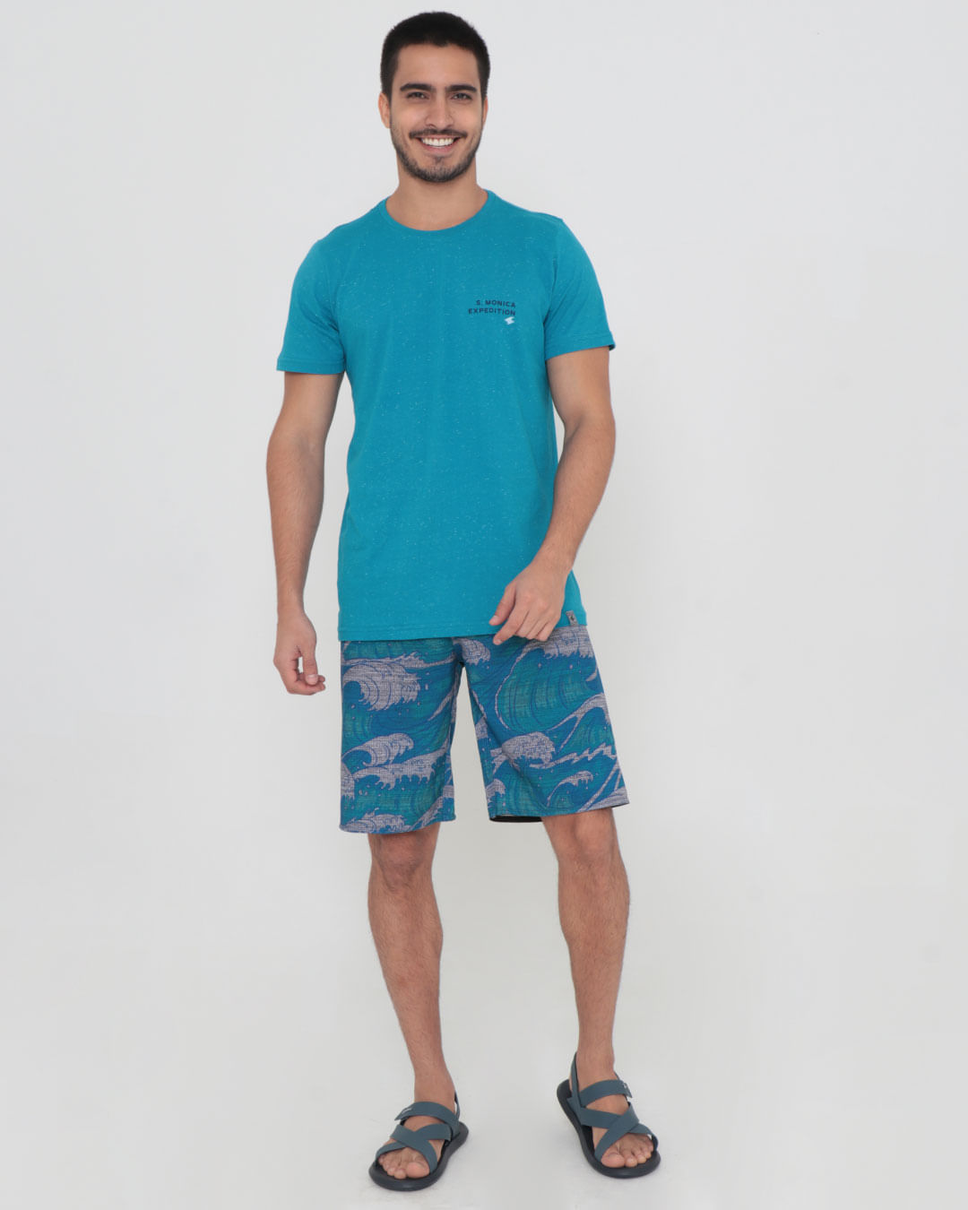 Camiseta-811s221-Botone-Azul---Azul-Medio