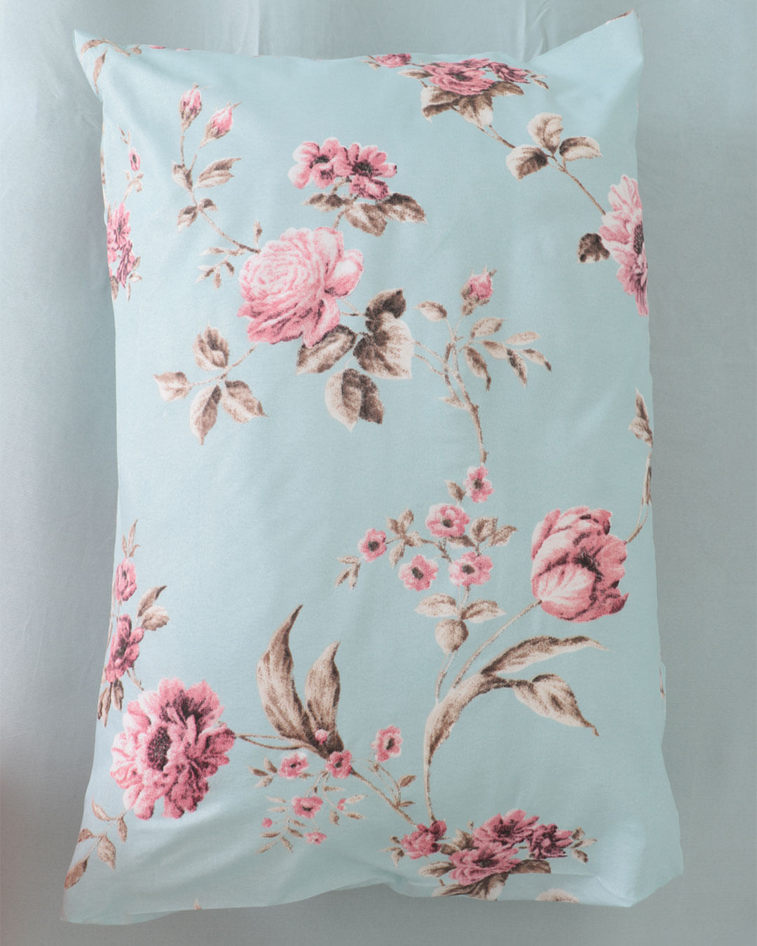 Jogo-De-Cama-Casal-Micro----4-Pecas---Azul-Floral