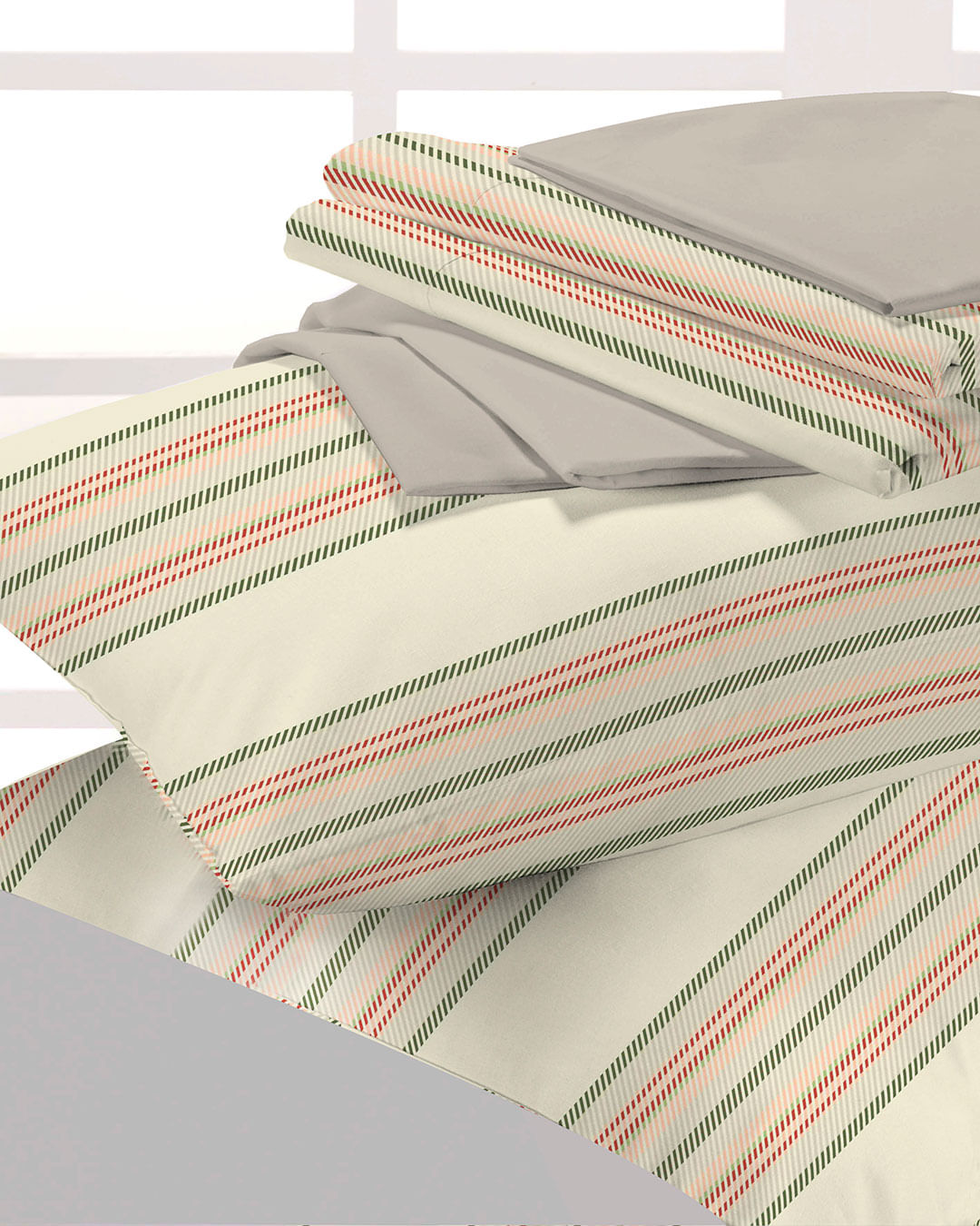 Jogo-De-Cama-Casal-Micro----4-Pecas---Off-White-Listrado