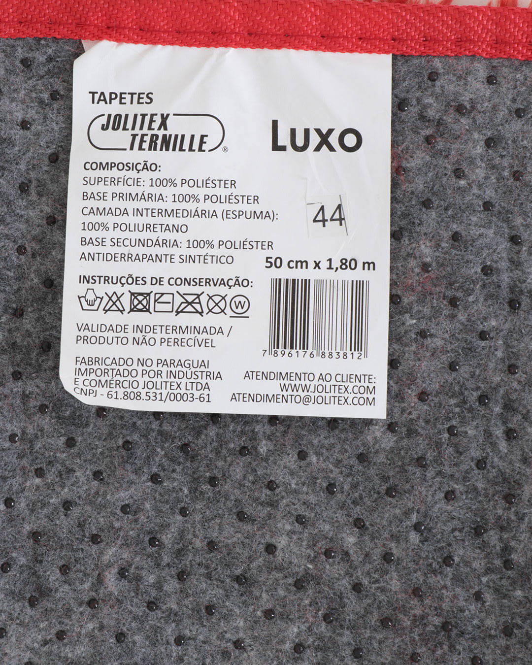 Tapete-Luxo-Liso-50x180-Sort---Vermelho-Claro