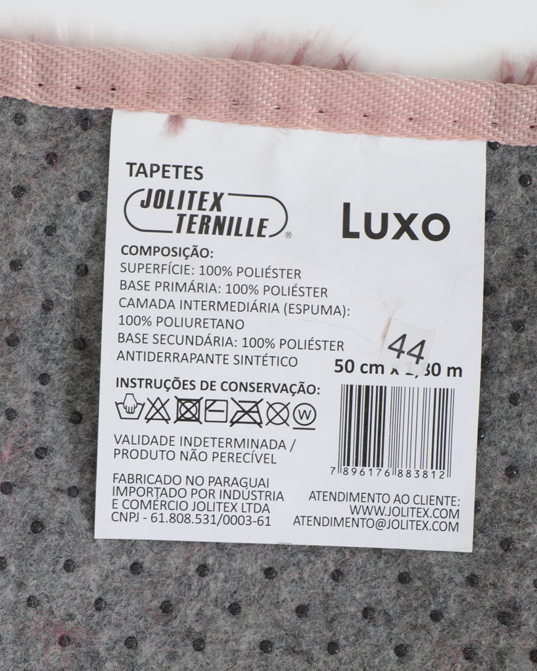 Tapete-Luxo-Liso-50x180-Sort---Rosa-Claro