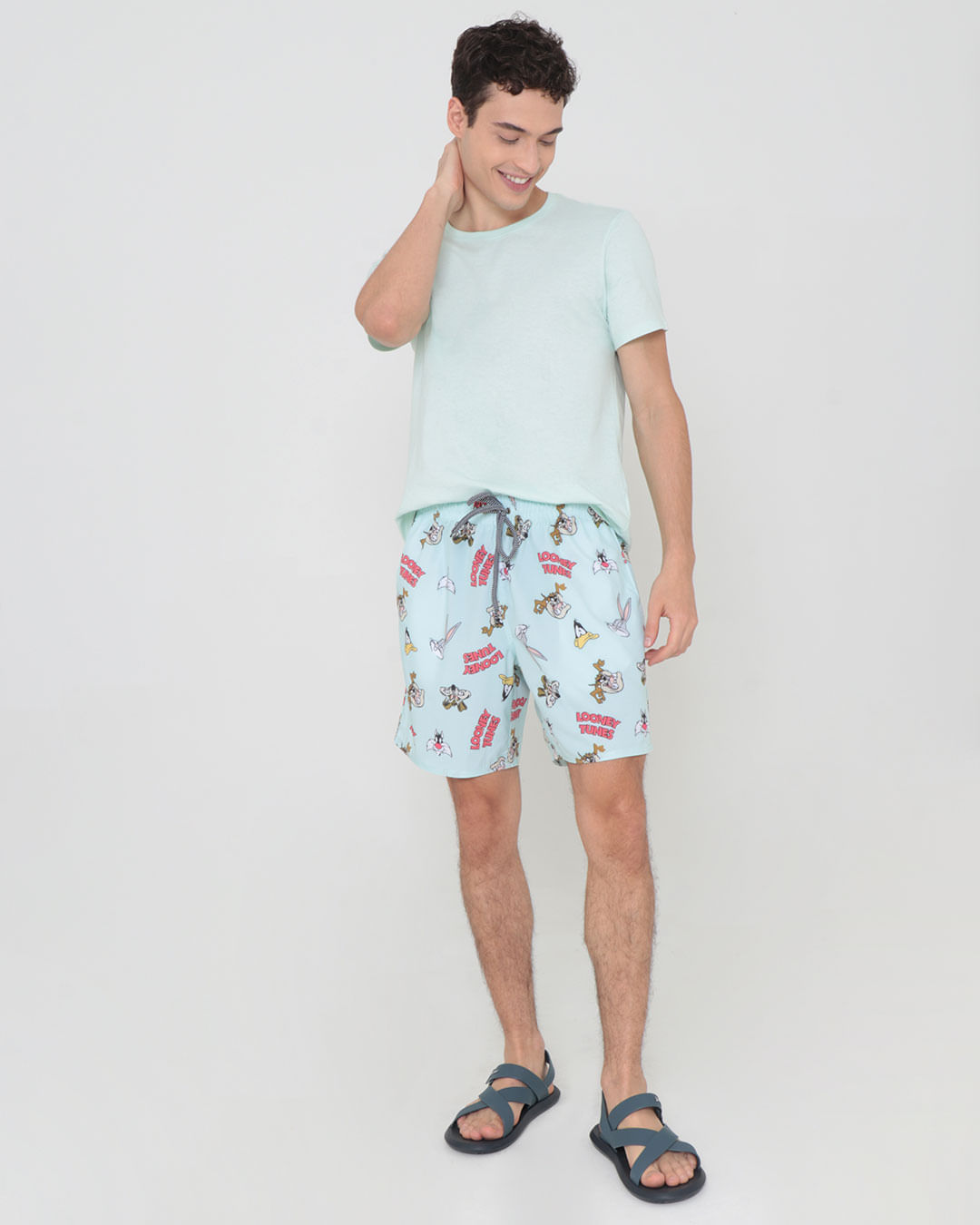 Bermuda-2580-Looney-Tunes-Pgg---Verde-Claro