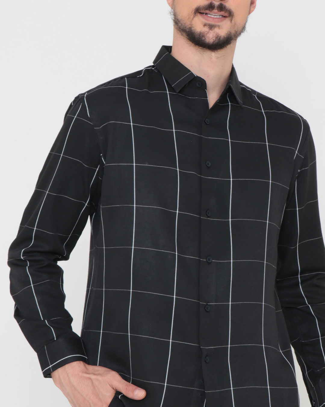 Camisa-Ml-Bx347-Pretolistras-16---Preto-Listrado