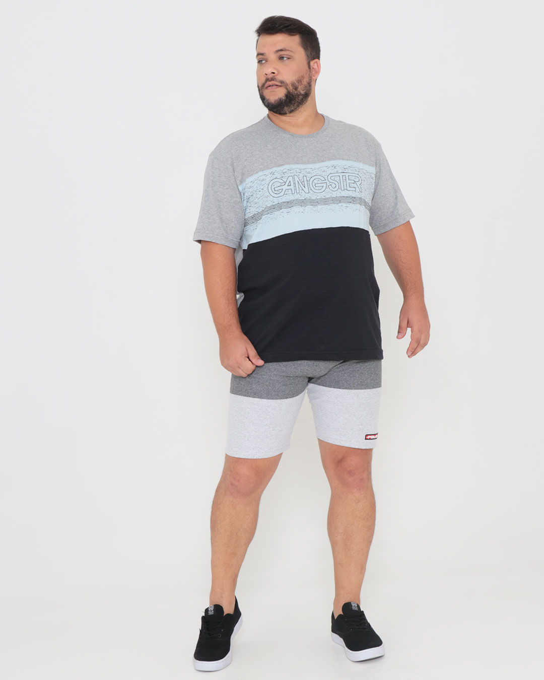 Camiseta-51180694-Dif-Gangster-Plus---Cinza-Claro