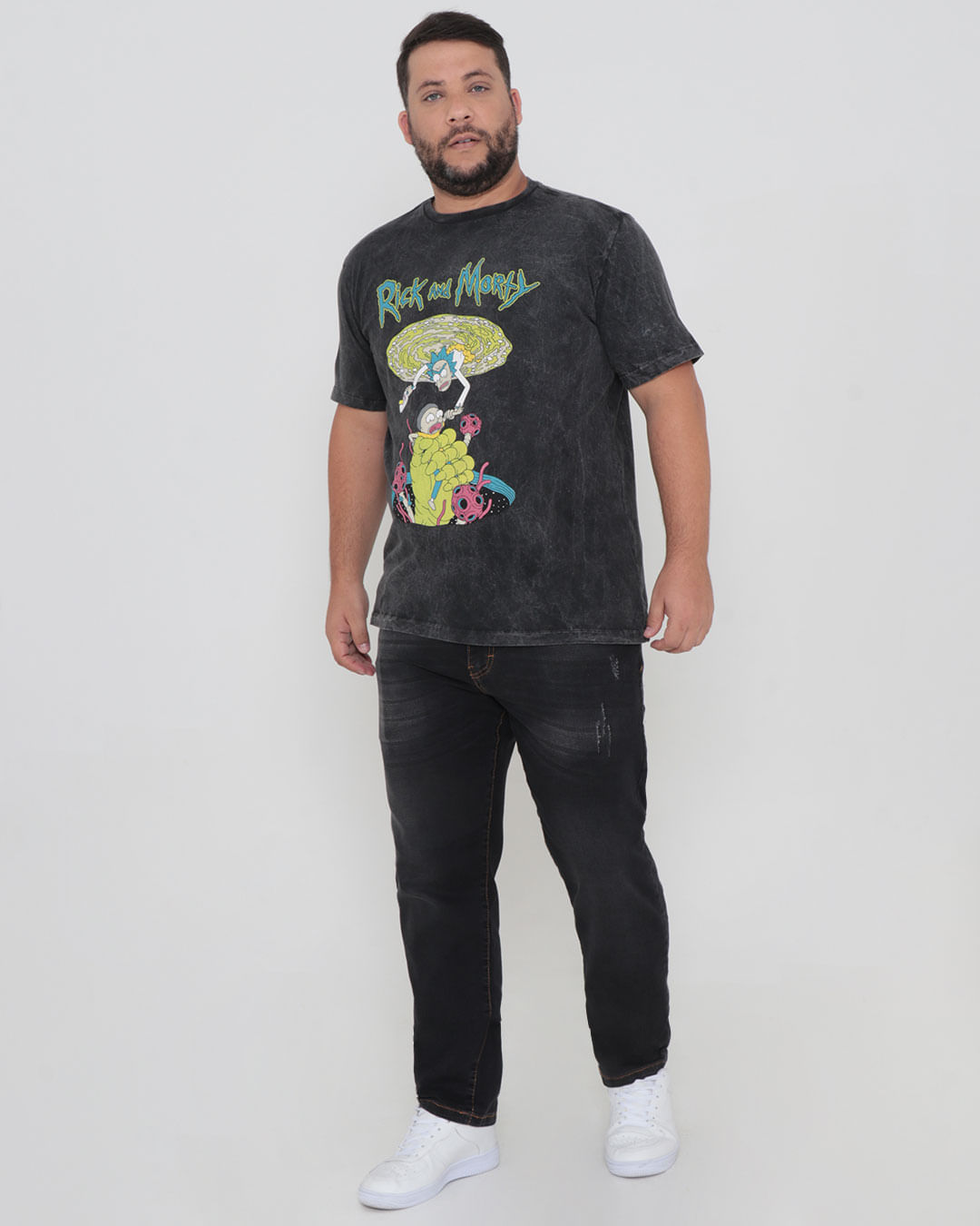 Camiseta-Wm520063-Rick-And-Morty-Plus-M---Cinza-Escuro