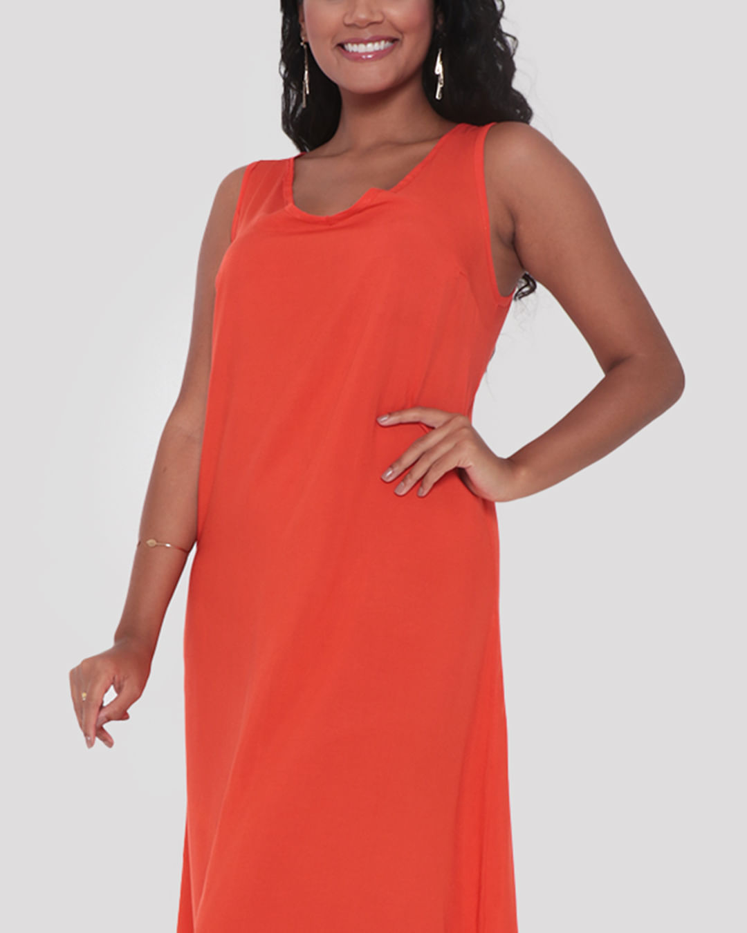 Vestido-8184rl-Longo-Liso---Laranja-Medio
