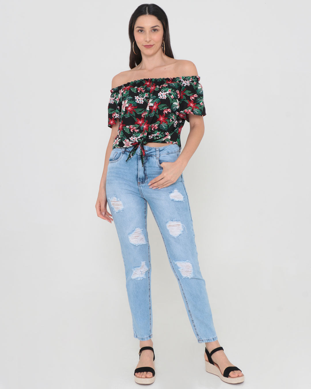 Blusa-9577-Estampada-C-No-E-Botoes---Preto-Floral