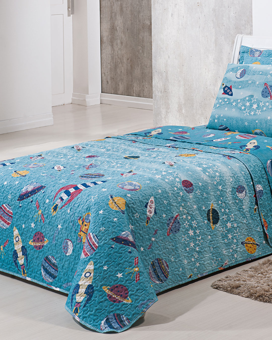 Colcha-Soft-Space-T3-Turquesa---Azul-Medio