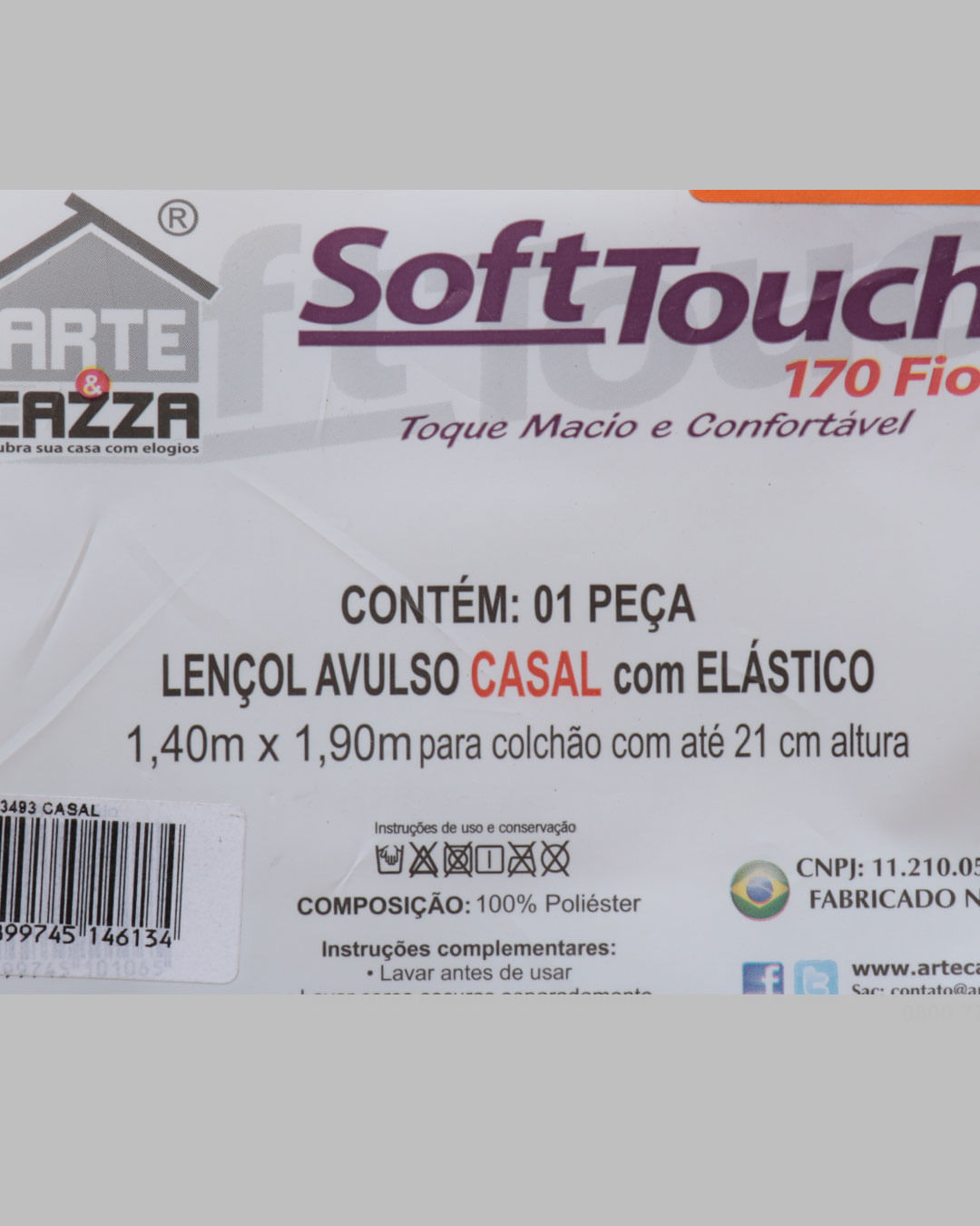 Lencol-Avulso-Casal-C-Elast-Imp---Cinza-Geometrico